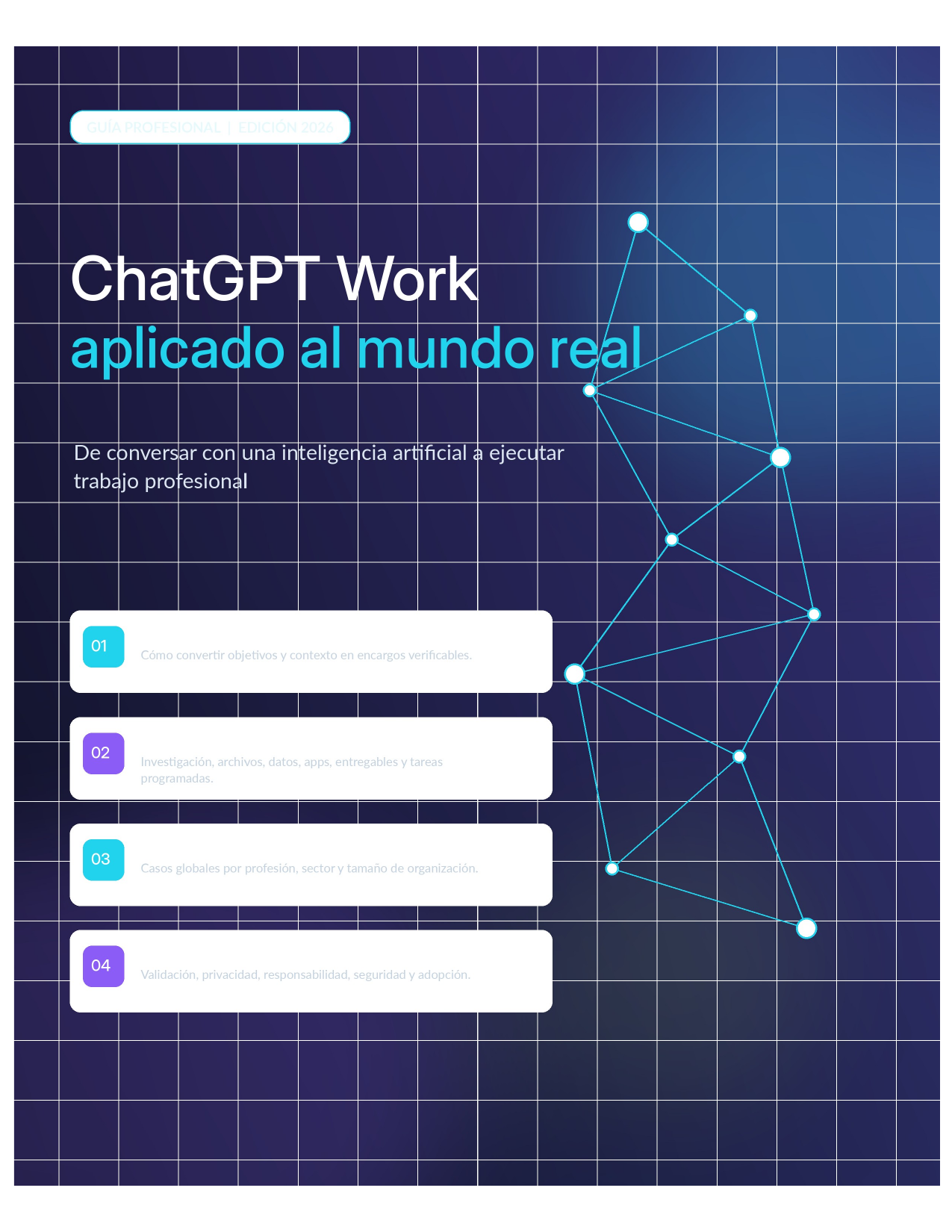 Portada de la guía ChatGPT Work aplicado al mundo real